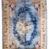 Vintage Chinese carpet Art Deco handmade 186cm x 273cm 1940s