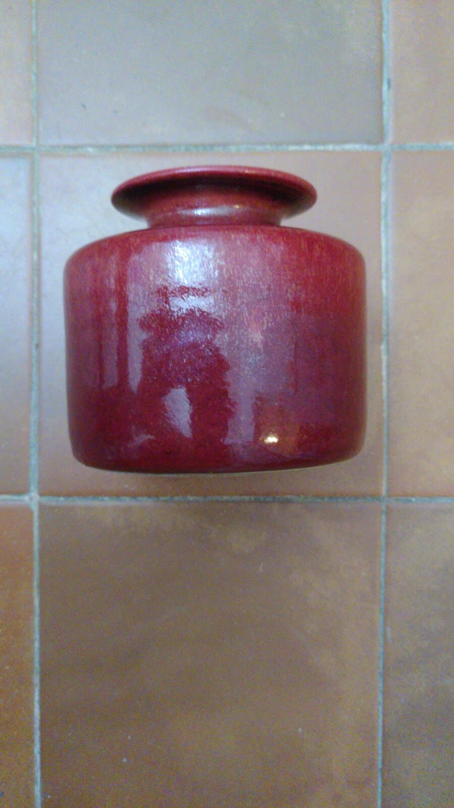 Vase Zaalberg Holland vintage 1960 red