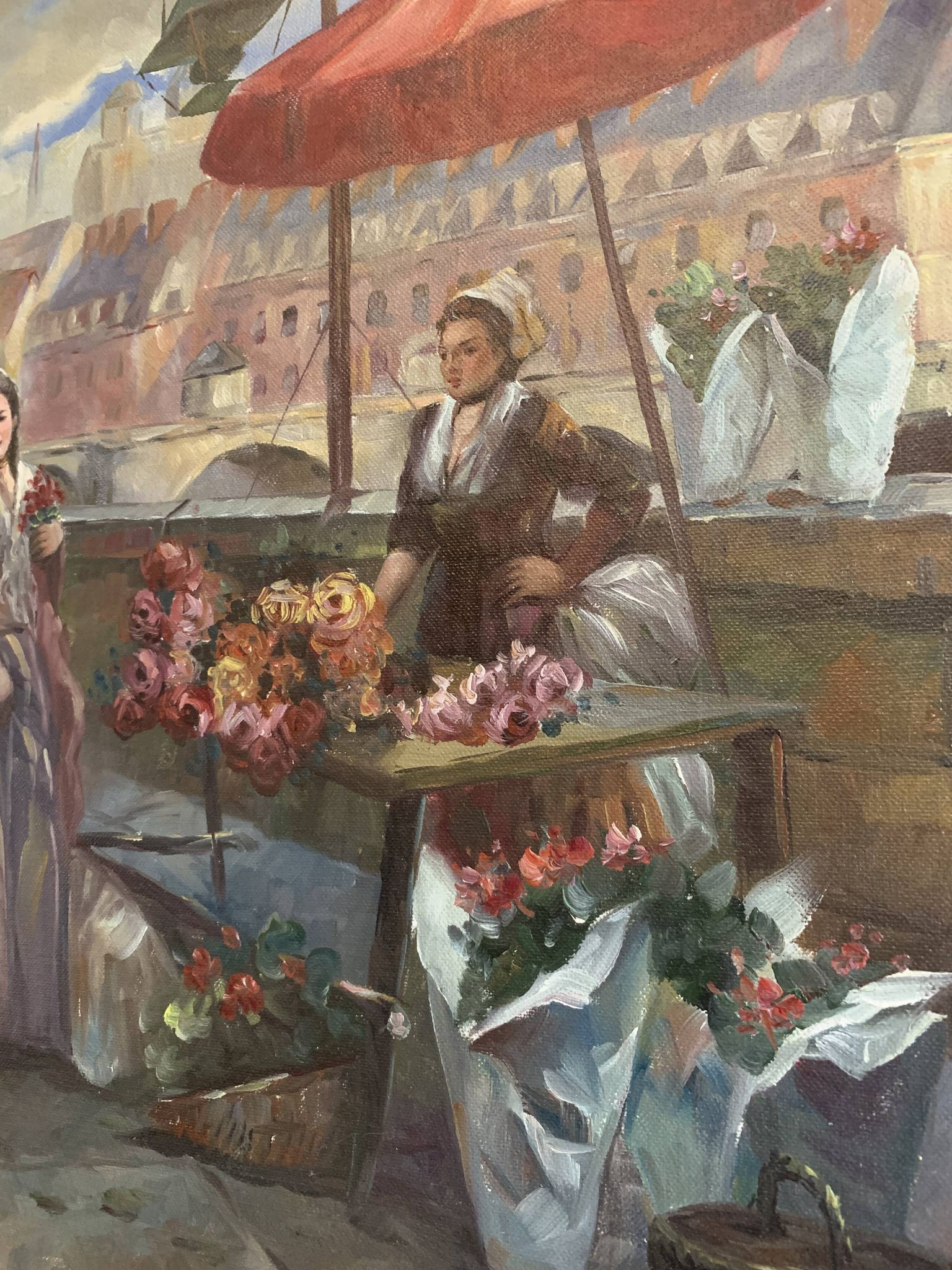 Tableau rive de la seine Paris Freddy Lagrou