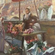 Tableau rive de la seine Paris Freddy Lagrou