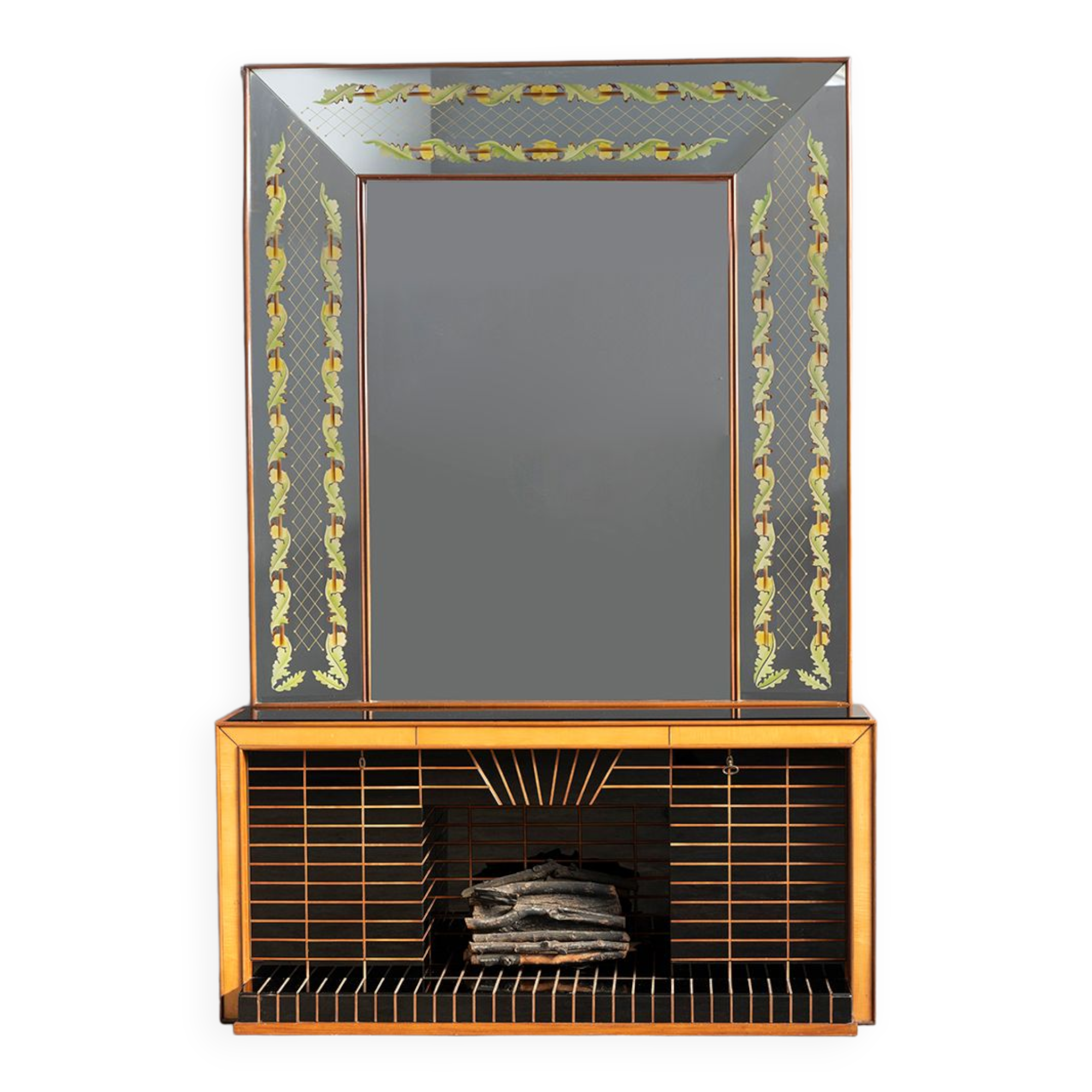 Sideboard with mirror by Luigi Brusotti, 1940