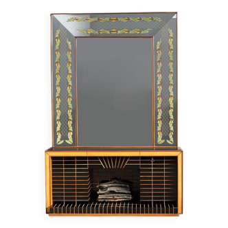 Sideboard with mirror by Luigi Brusotti, 1940