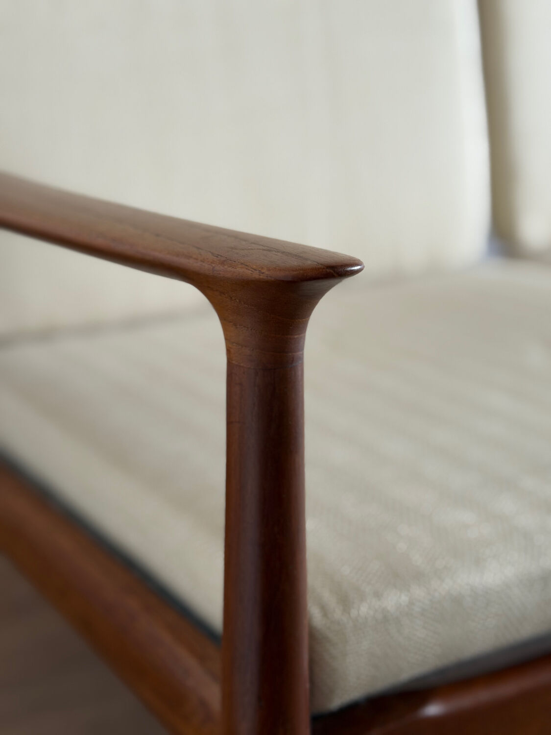 Scandinavian banquette in the style of Sven Ellekaer Eriksen from the 1960s.