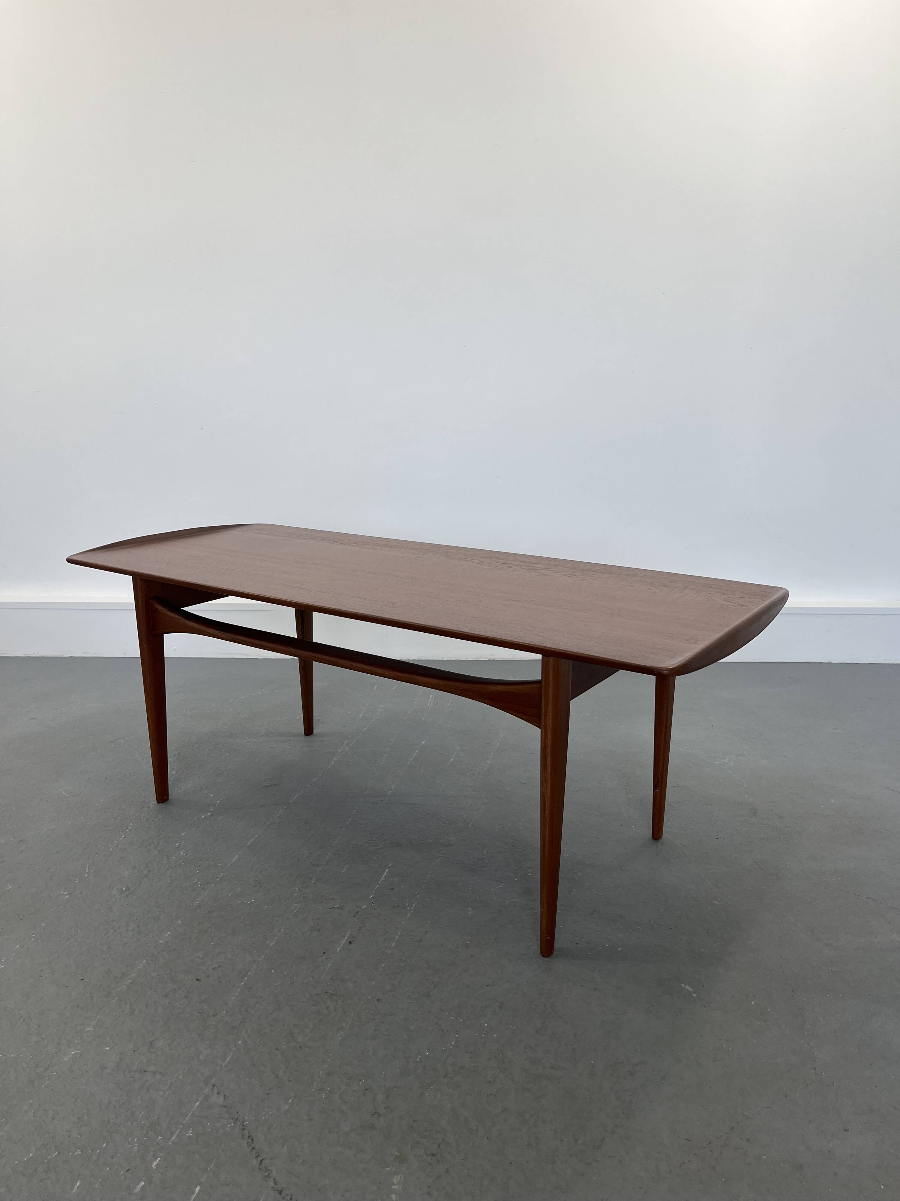 Teak Coffee Table by Tove and Edvard Kindt-Larsen for France & Son, Denmark, 1960s