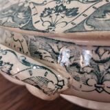White Iron Earth tureen with green patterns