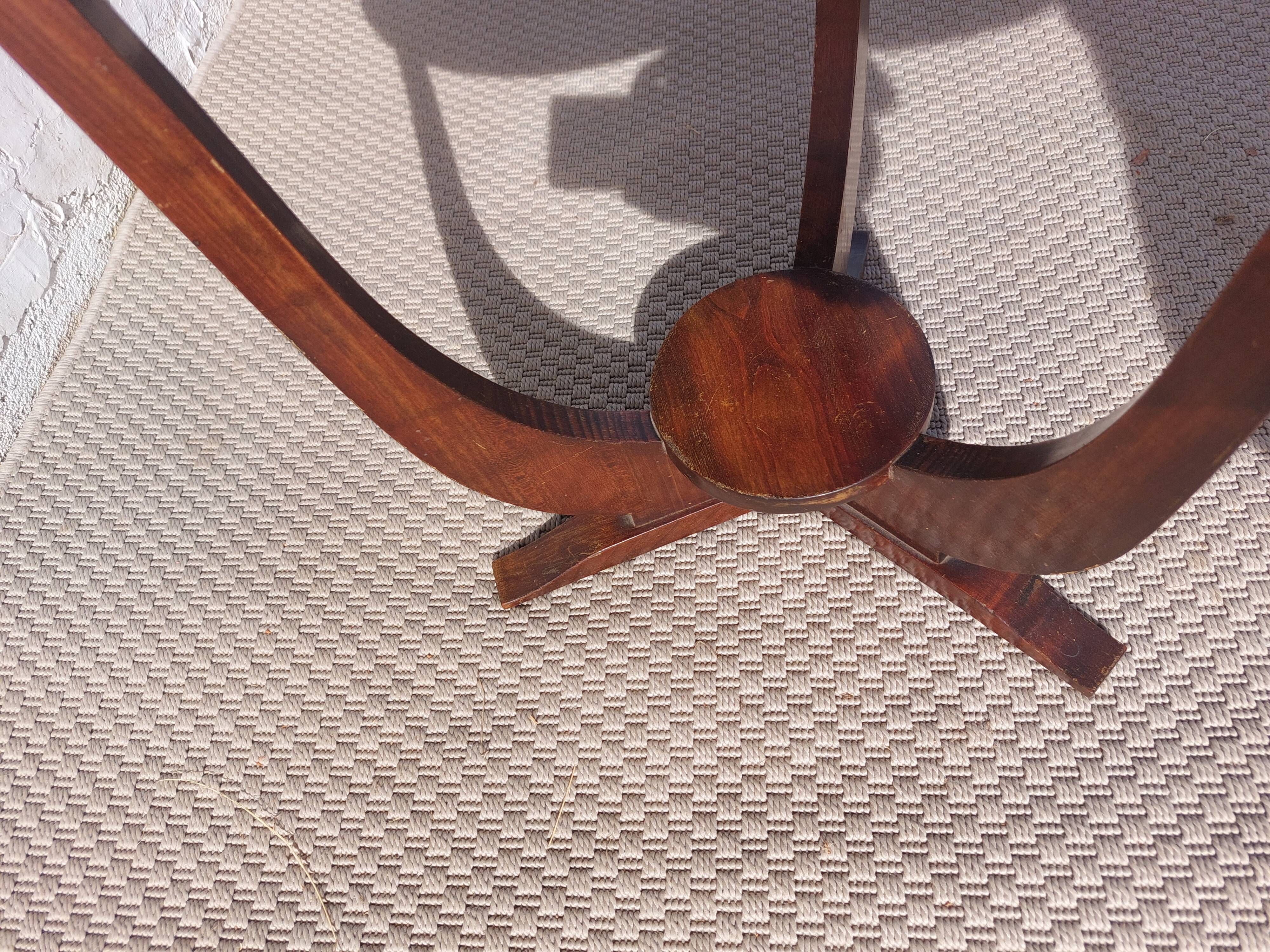 guéridon rond art déco, 3 pieds