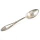 Cuillère à sucre Art Déco, en laiton plaqué argent, frères Henneberg, Pologne, années 1930