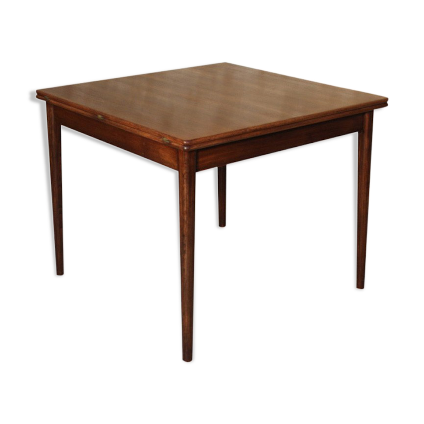 Extendable dining table "flip-top"/"wallet" Scandinavian vintage teak by Nils Jonsson for TROEDS
