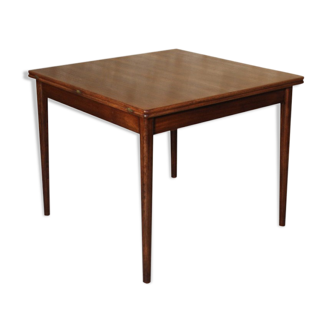 Table à manger extensible “flip-top” “porte-feuille” vintage scandinave en teck par Nils Jonsson pour Troeds