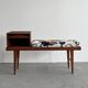 Scandinavian Mid Century Gossip Bench