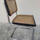 Marcel Breuer B32 chair in black cane signed Made in Italy