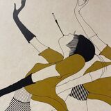 Illustration, les élégantes, numérotée, monogrammée XX siècle
