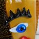 Fish head vase in Murano glass from the 1980s.