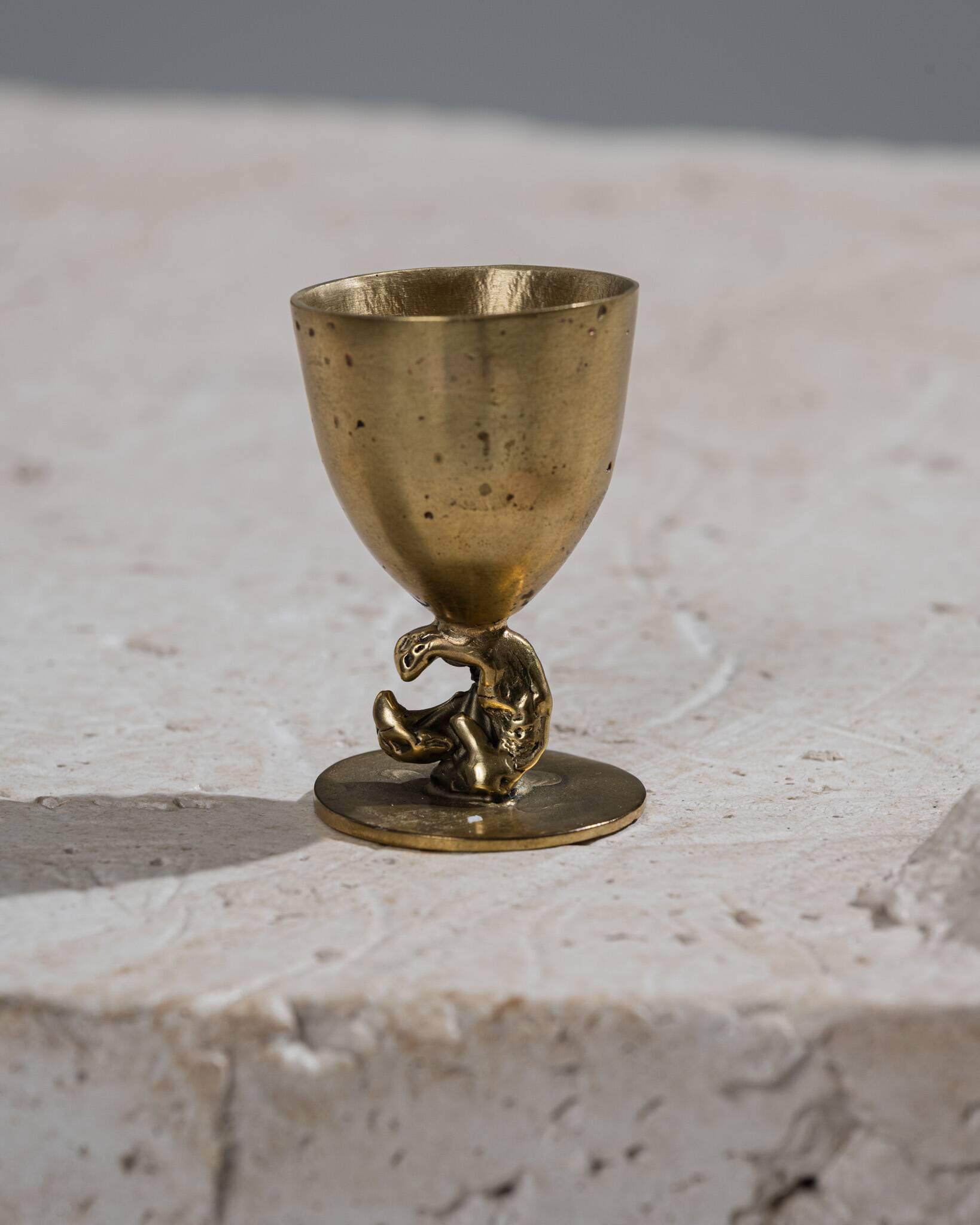 Cluster Grail No. 7 brass egg cup