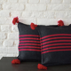 Grey and pink cushion