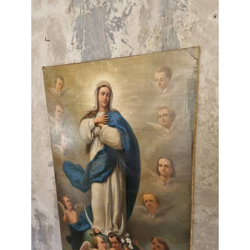 Large painting of the Virgin Mary