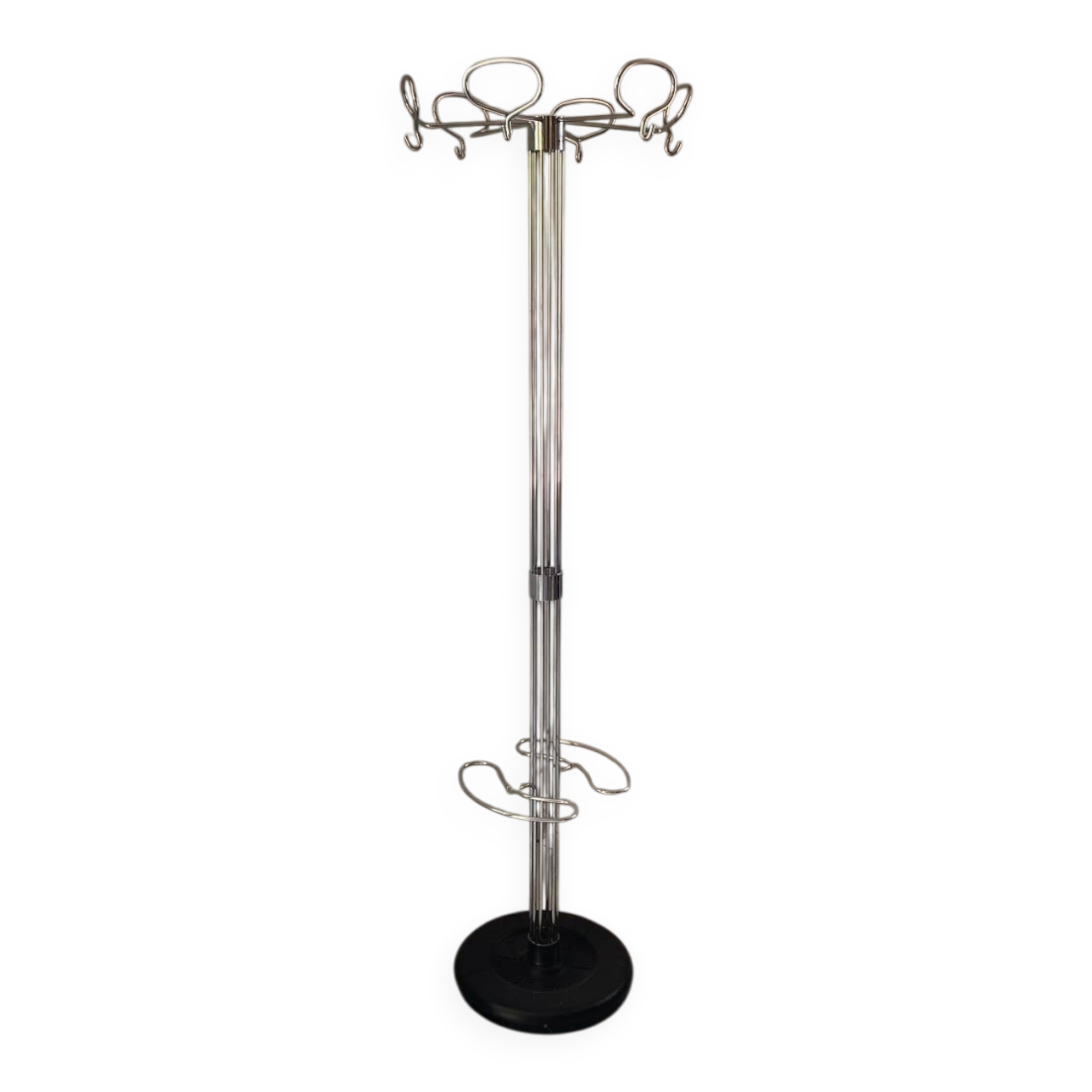 Vintage chrome coat rack – Isao Hosoe