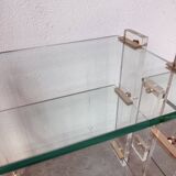 Glass and Plexiglas consoles from the 80s
