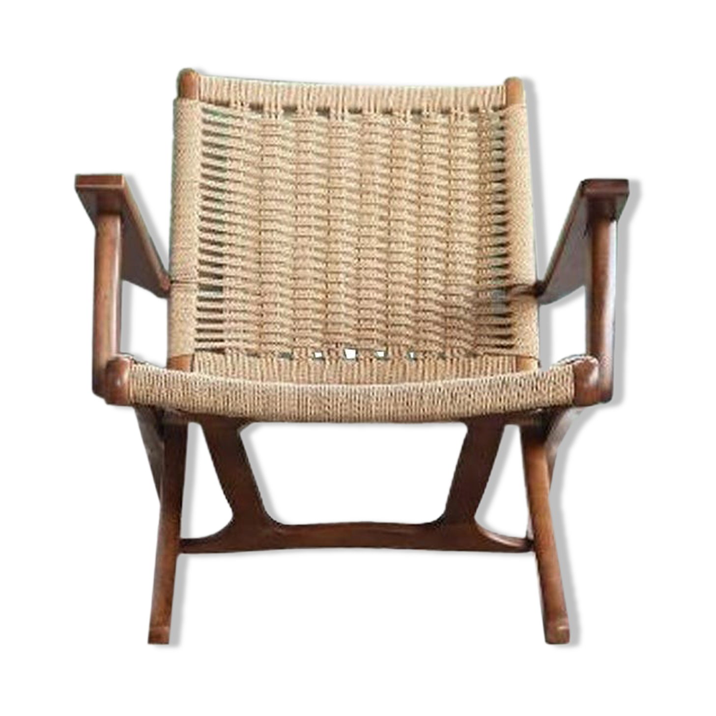 Scandinavian vintage folding armchair