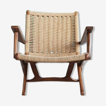 Scandinavian vintage folding armchair