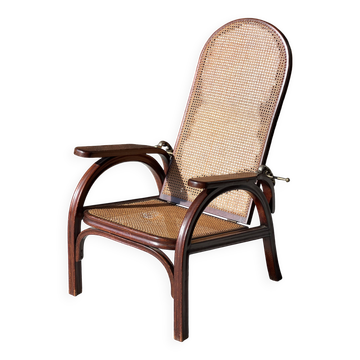 Fauteuil Morris réglable n° 6392 par Otto Prutscher pour Thonet Autriche 1905