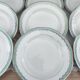 Set of 12 Longwy France earthenware soup plates, Trianon model