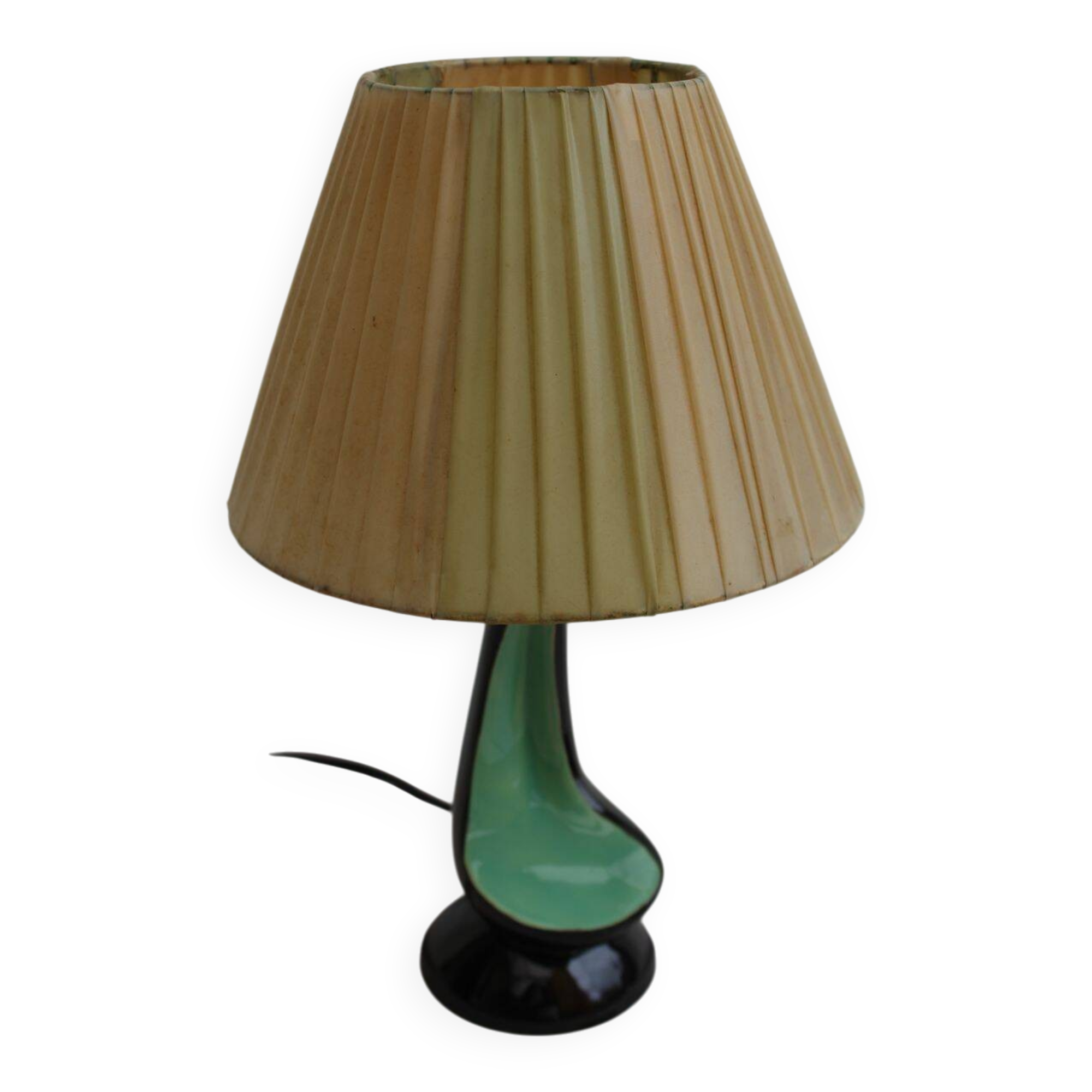 Ancienne lampe en céramique