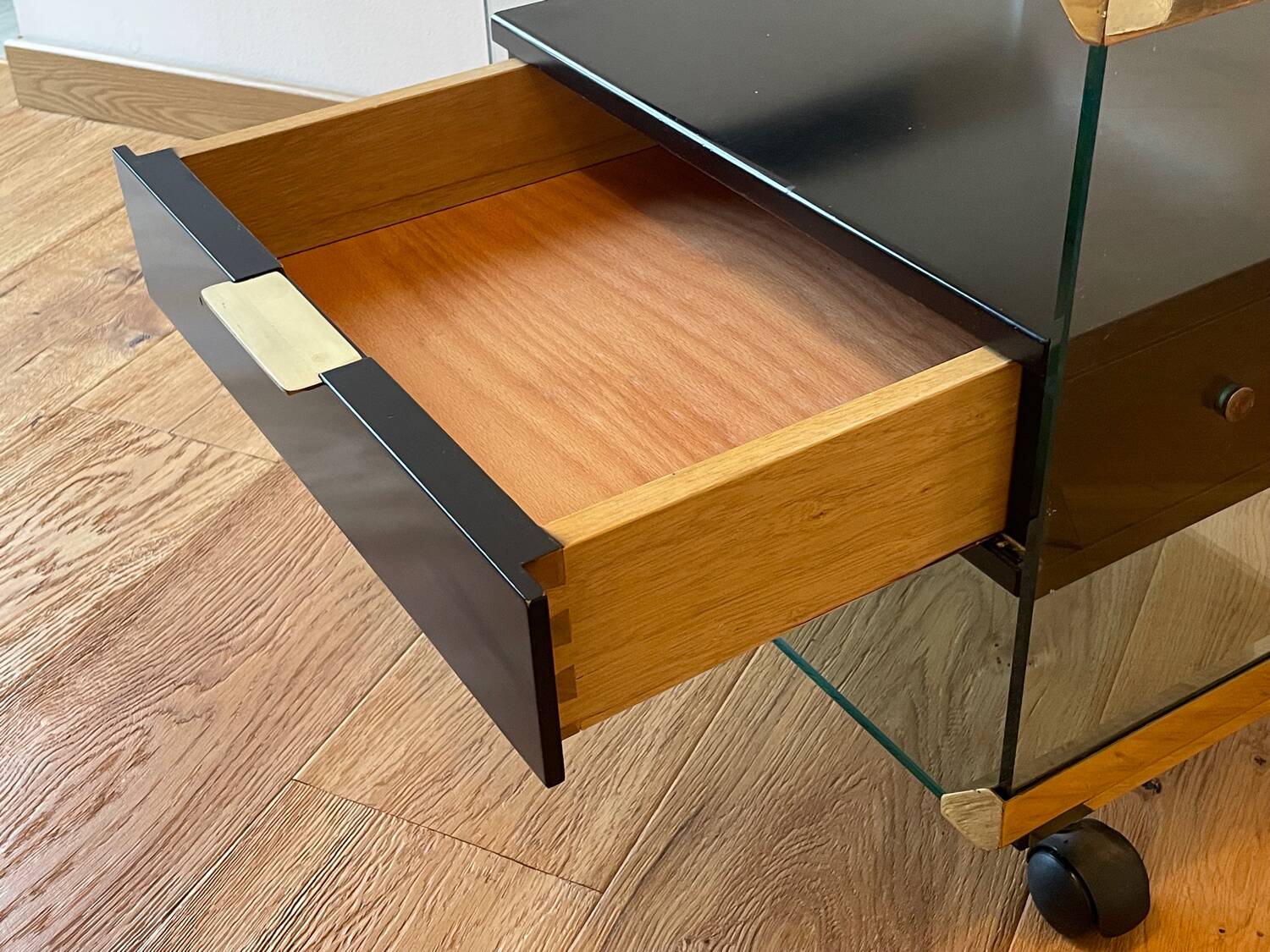 Rolling bedside table by Pierangelo Gallotti 1970