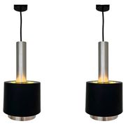 Pair of Midcentury Pendants Doria Leuchten, Germany, 1970s