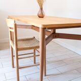 Sleek design chair braided seat