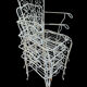 4 Provençal wrought iron armchairs