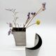Paire de vases sculpturaux en aluminium, 1980s