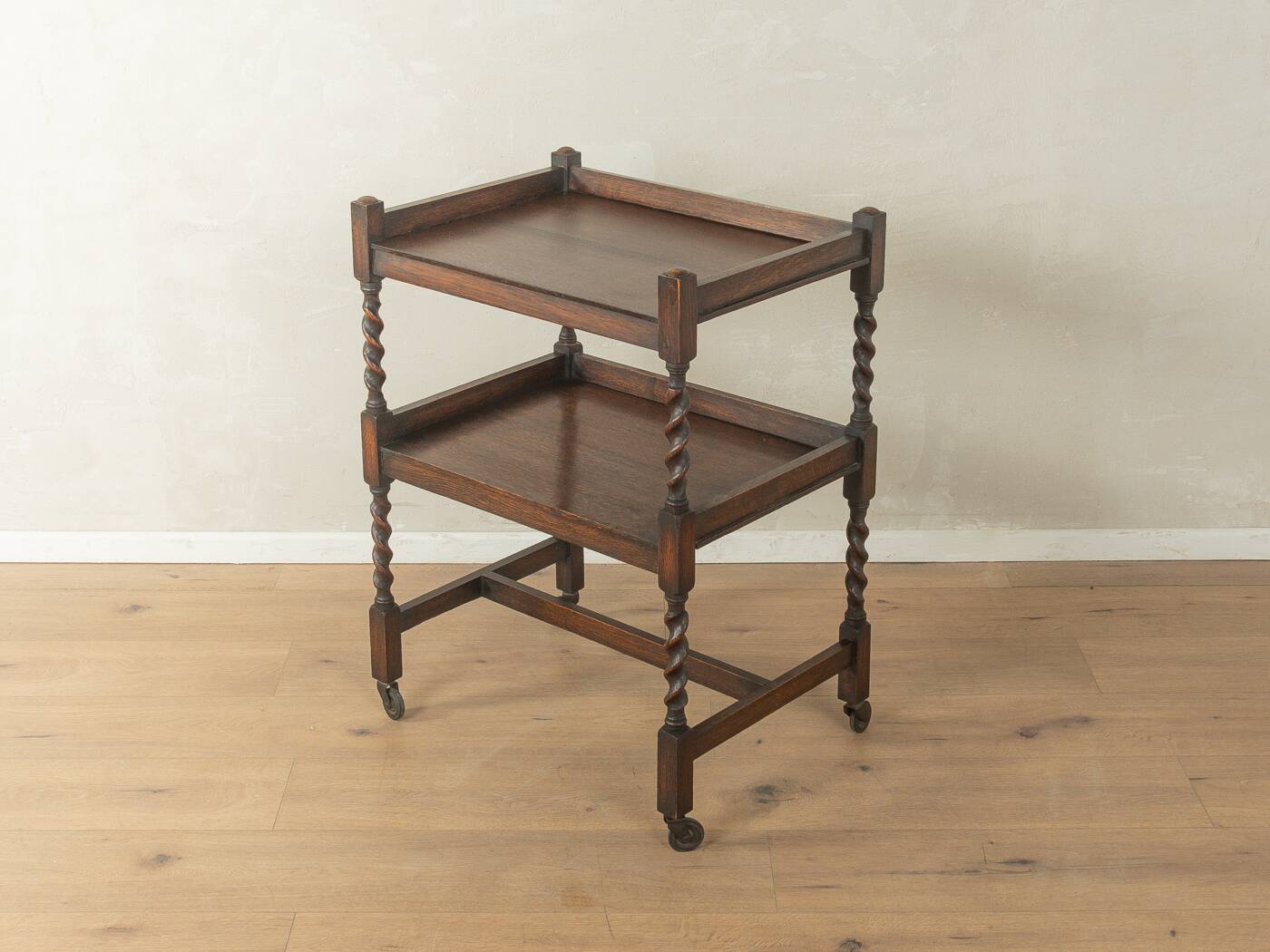 Wonderful tea trolley in Jacobethan style from the 1920s