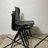 Stackable Pagholz Galvanitas S22 Compas Dining Room Chairs, 1960s