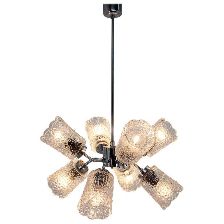 Design Space Age Chrome Sputnik Chandelier, 1970s