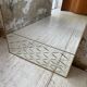 Italian engraved bistro mirror 60s XL