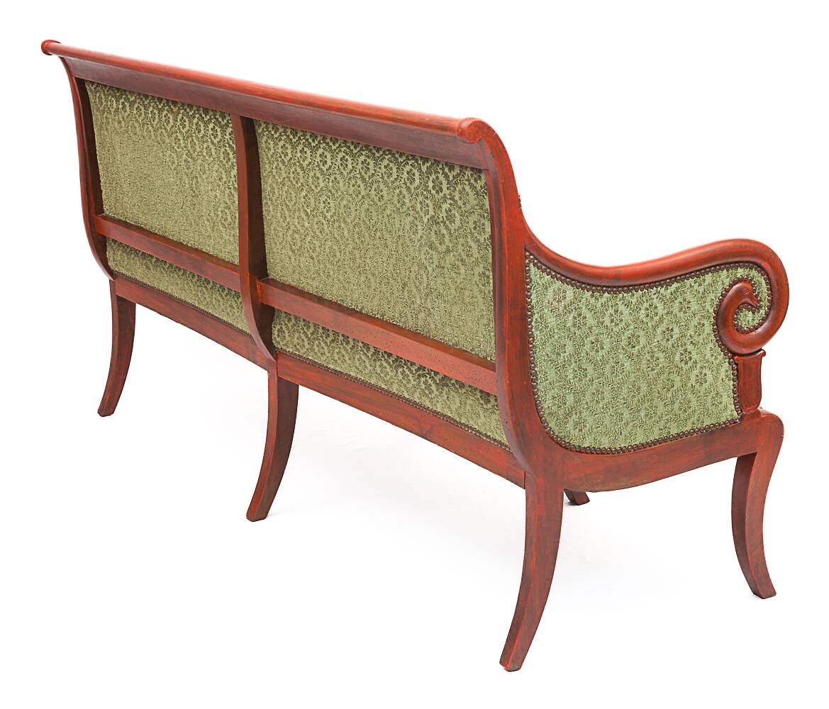 Velvet bench seat