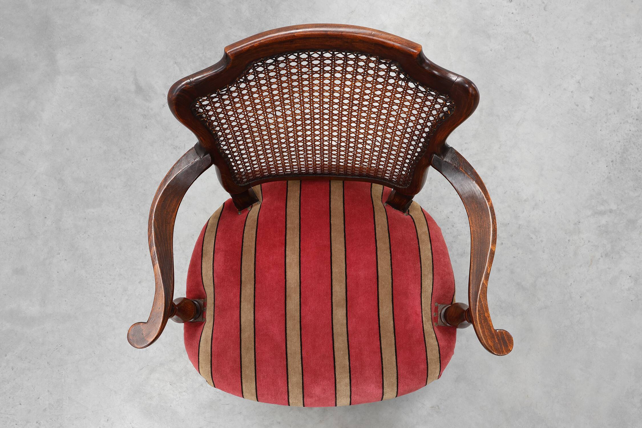 Louis XV‑Style Oak and Cane Armchair, France, circa 1890
