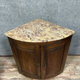 Solid wood corner cabinet from the Louis XIV period