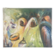 Oil or acrylic on canvas, signed Badji Malang