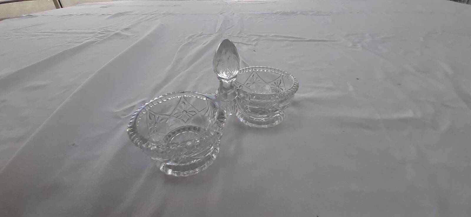 Old salt and pepper shaker signed portieux