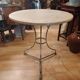 Large bistro pedestal table, 70 cm in diameter, circa 1900.