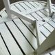 Table de jardin pliante EMU Italie en bois & métal blanc
