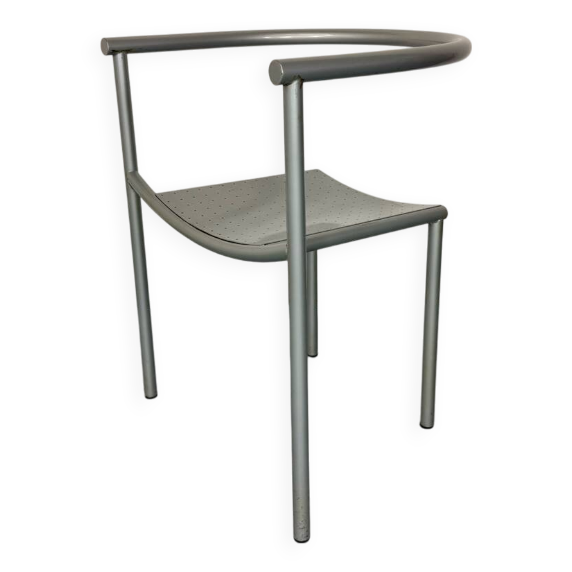 Tubular Memphis style 1st edition Von Vogelsang armchair by Philippe Starck