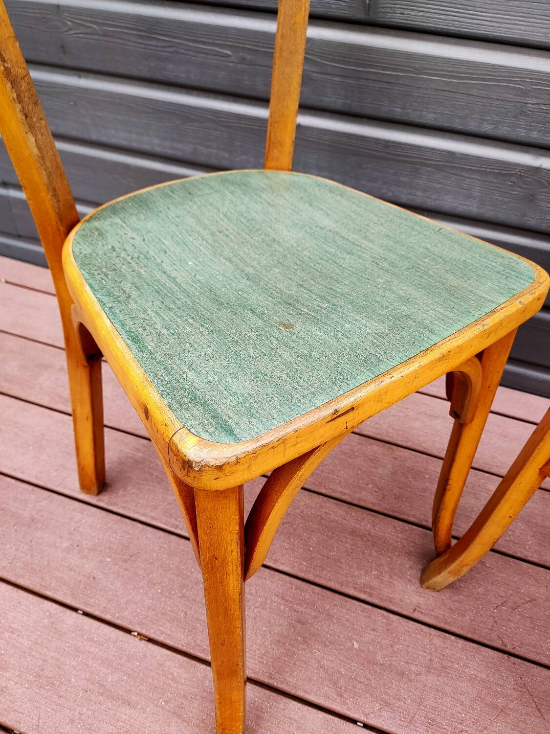 Pair of Baumann bistro chairs