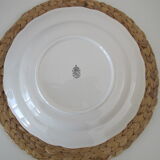 Plat ancien en faïence de Lunéville