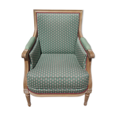 Bergère style Louis XVI verte