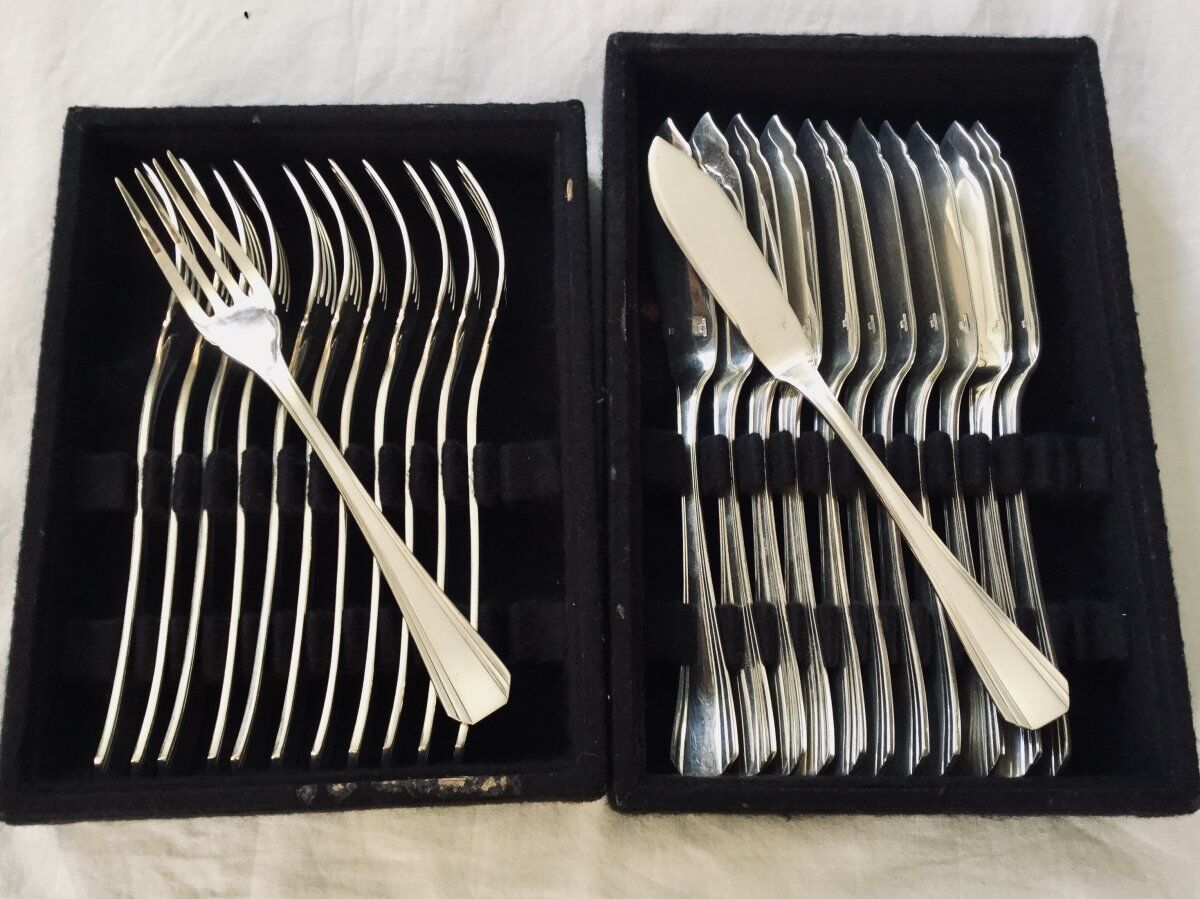 24 cutlery at poisson christofle boréal