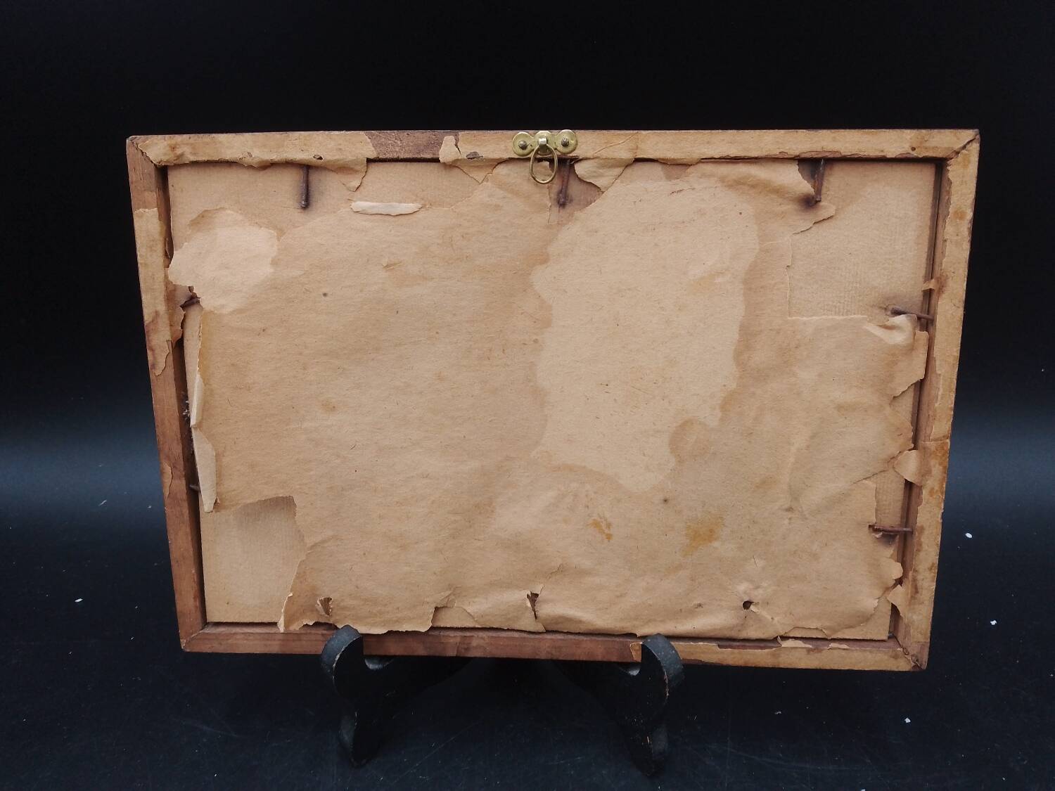 Old painting watercolor painting hunting dog signed p giraud