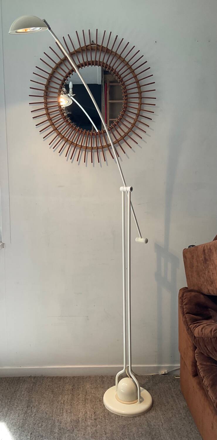 Vintage reading floor lamp from the 70s and 80s